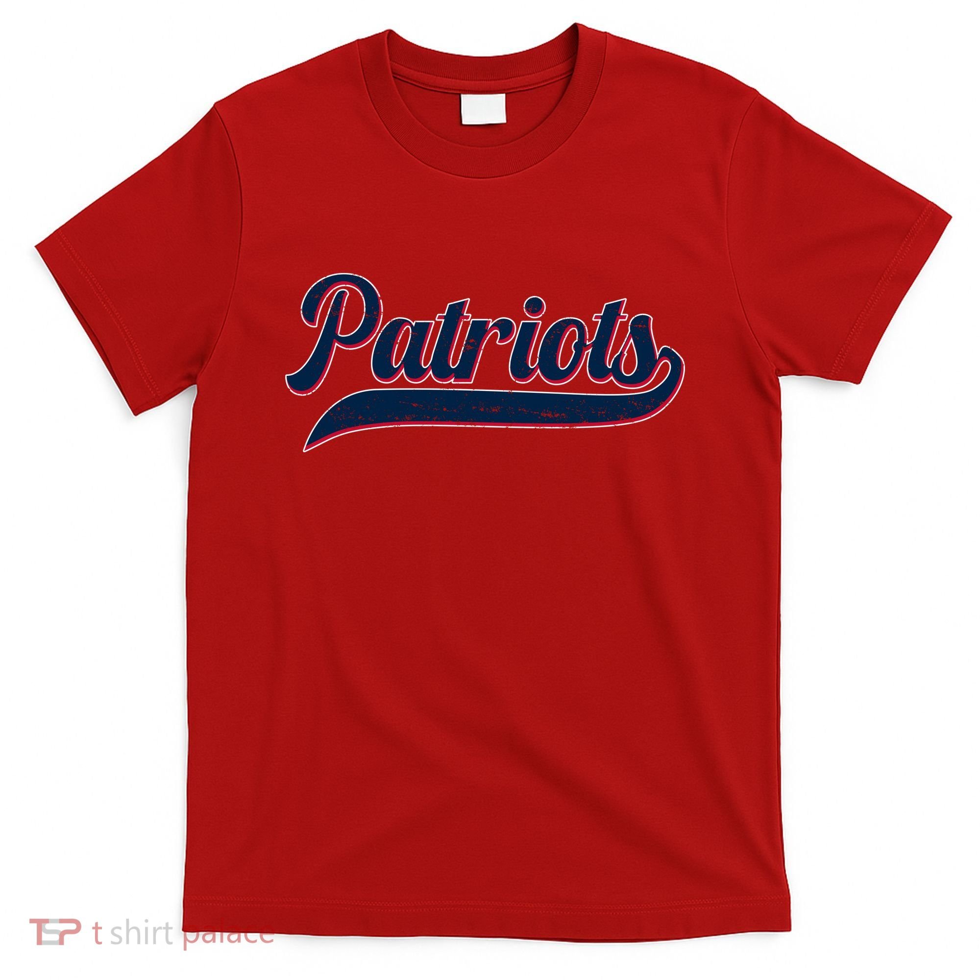 Vintage Classic Varsity Logo Style Patriots T-Shirt