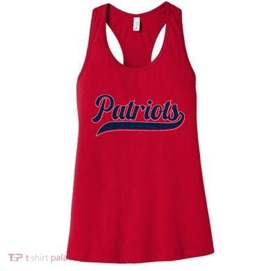 Vintage Classic Varsity Logo Style Patriots Women's Tank Top