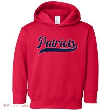Vintage Classic Varsity Logo Style Patriots Toddler Hoodie