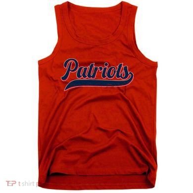 Vintage Classic Varsity Logo Style Patriots Tank Top