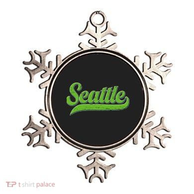 Vintage Classic Varsity Logo Style Seattle Ornament