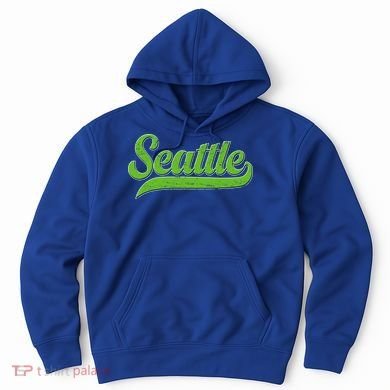 Vintage Classic Varsity Logo Style Seattle Hoodie