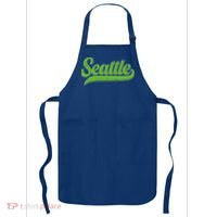Vintage Classic Varsity Logo Style Seattle Apron thumb 0