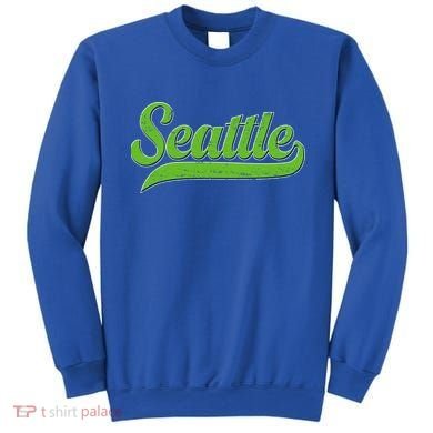 Vintage Classic Varsity Logo Style Seattle Sweatshirt