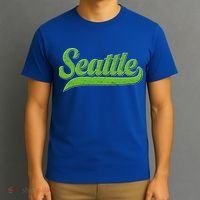Vintage Classic Varsity Logo Style Seattle T-Shirt thumb 3