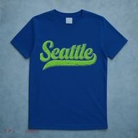 Vintage Classic Varsity Logo Style Seattle T-Shirt thumb 5