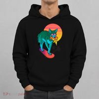 Vaporwave Coyote Hoodie thumb 0