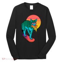 Vaporwave Coyote Long Sleeve Shirt thumb 0
