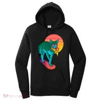 Vaporwave Coyote Women's Hoodie thumb 0