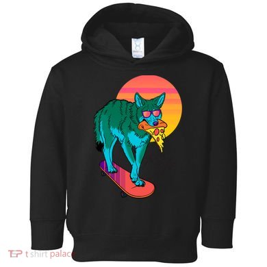 Vaporwave Coyote Toddler Hoodie
