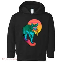 Vaporwave Coyote Toddler Hoodie thumb 0