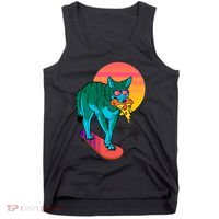 Vaporwave Coyote Tank Top thumb 0