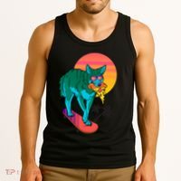 Vaporwave Coyote Tank Top thumb 3