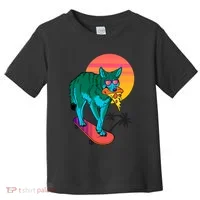 Vaporwave Coyote Toddler T-Shirt thumb 0