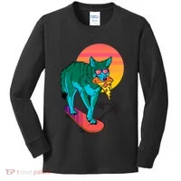 Vaporwave Coyote Kids Long Sleeve Shirt thumb 0