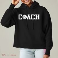 Volleyball Coach Ladies Heavyweight Boxy Pullover Hoodie thumb 0