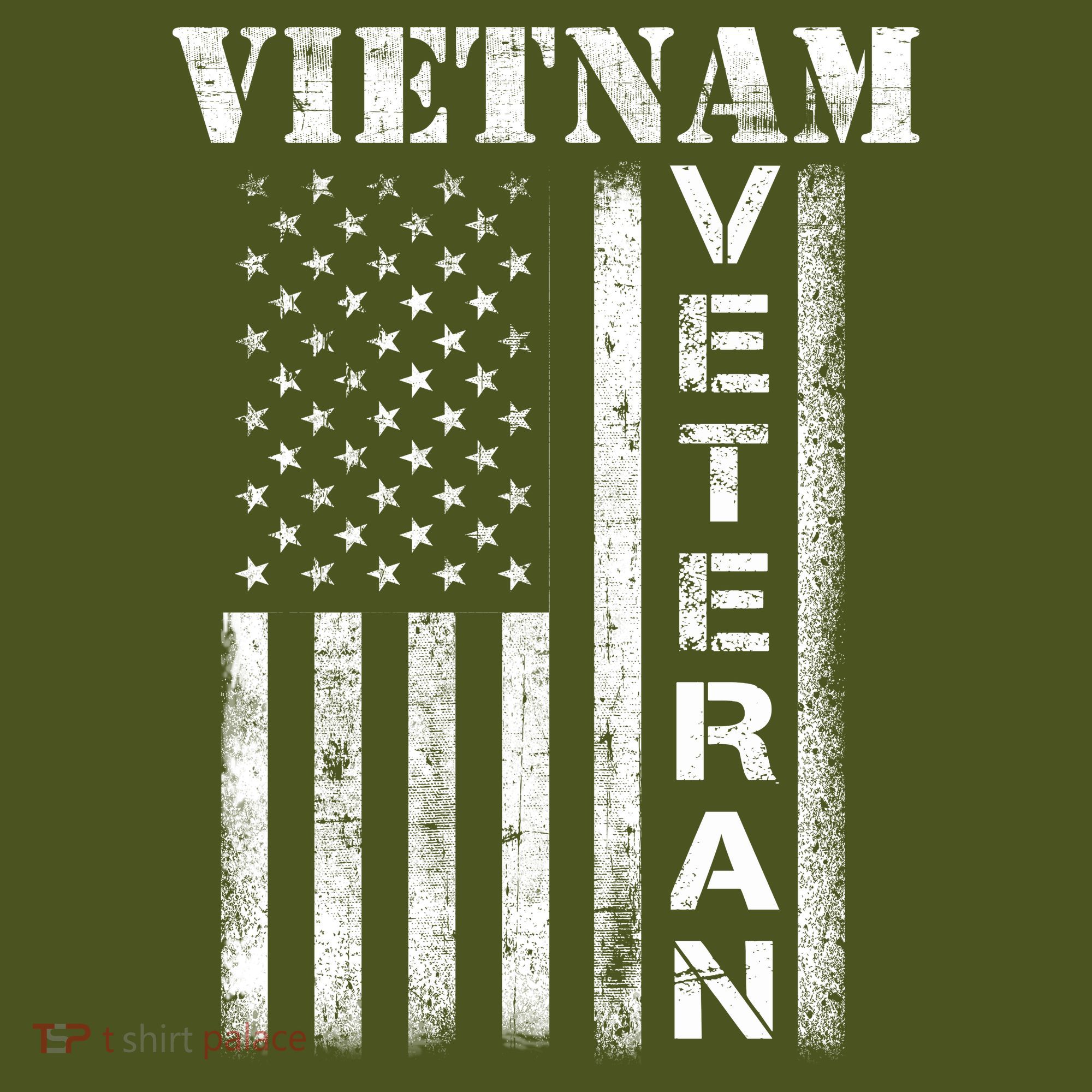 Vietnam Combat Veteran Flag Patriotic Veterans Day Gift Long Sleeve Shirt