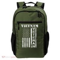 Vietnam Combat Veteran Flag Patriotic Veterans Day Gift Backpack thumb 0