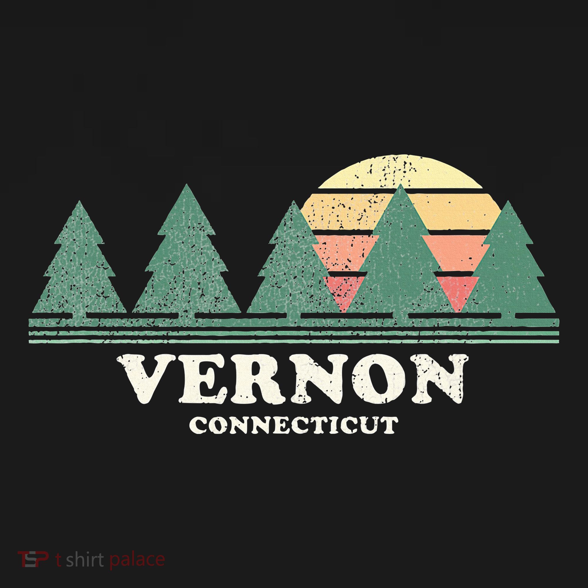 Vernon Ct Vintage Throwback Retro 70s T-Shirt