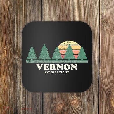Vernon Ct Vintage Throwback Retro 70s Coaster