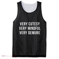 Very Cutesy. Very Mindful. Very Demure. Viral Trend Meme Mesh Reversible Basketball Jersey Tank thumb 0