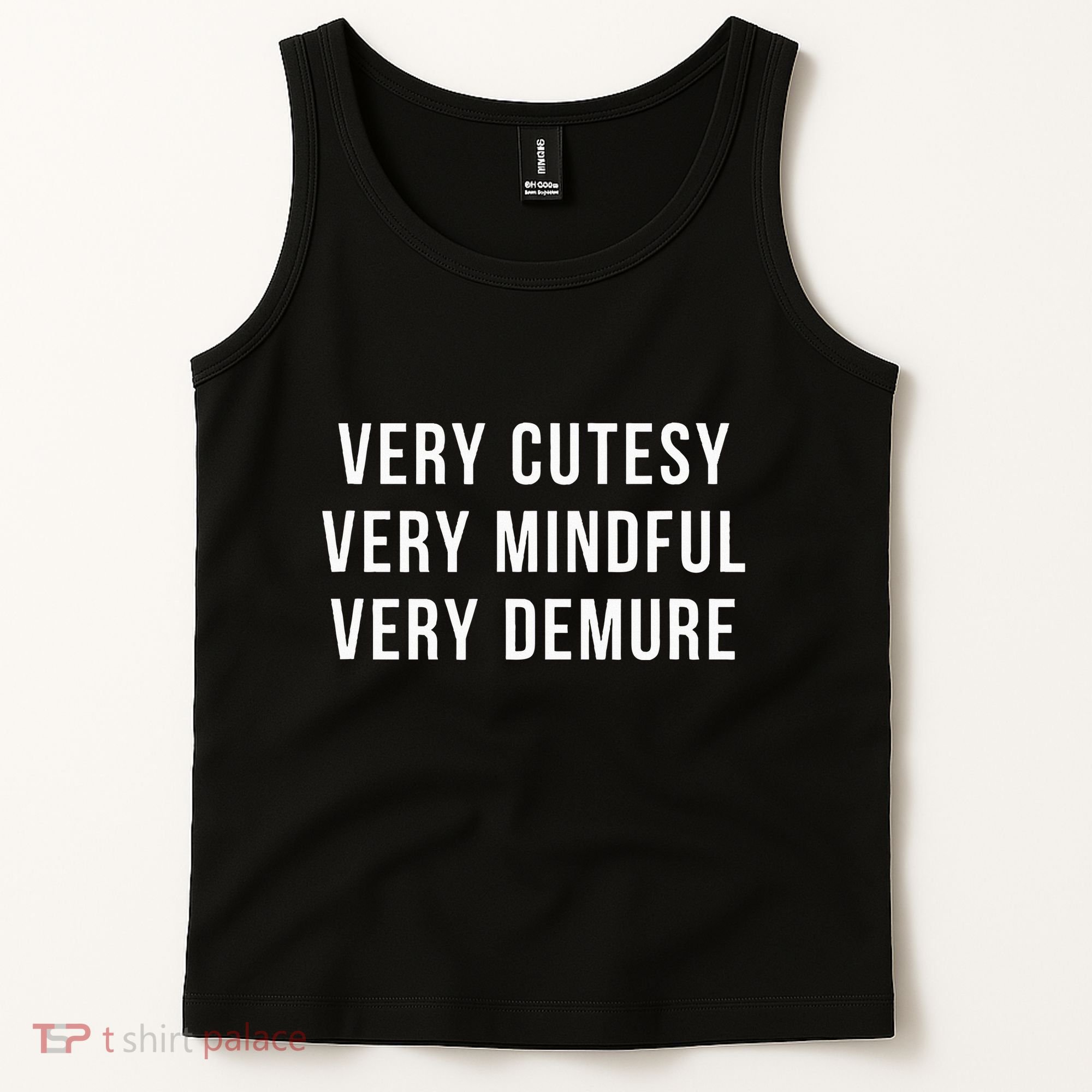 Very Cutesy. Very Mindful. Very Demure. Viral Trend Meme Tank Top