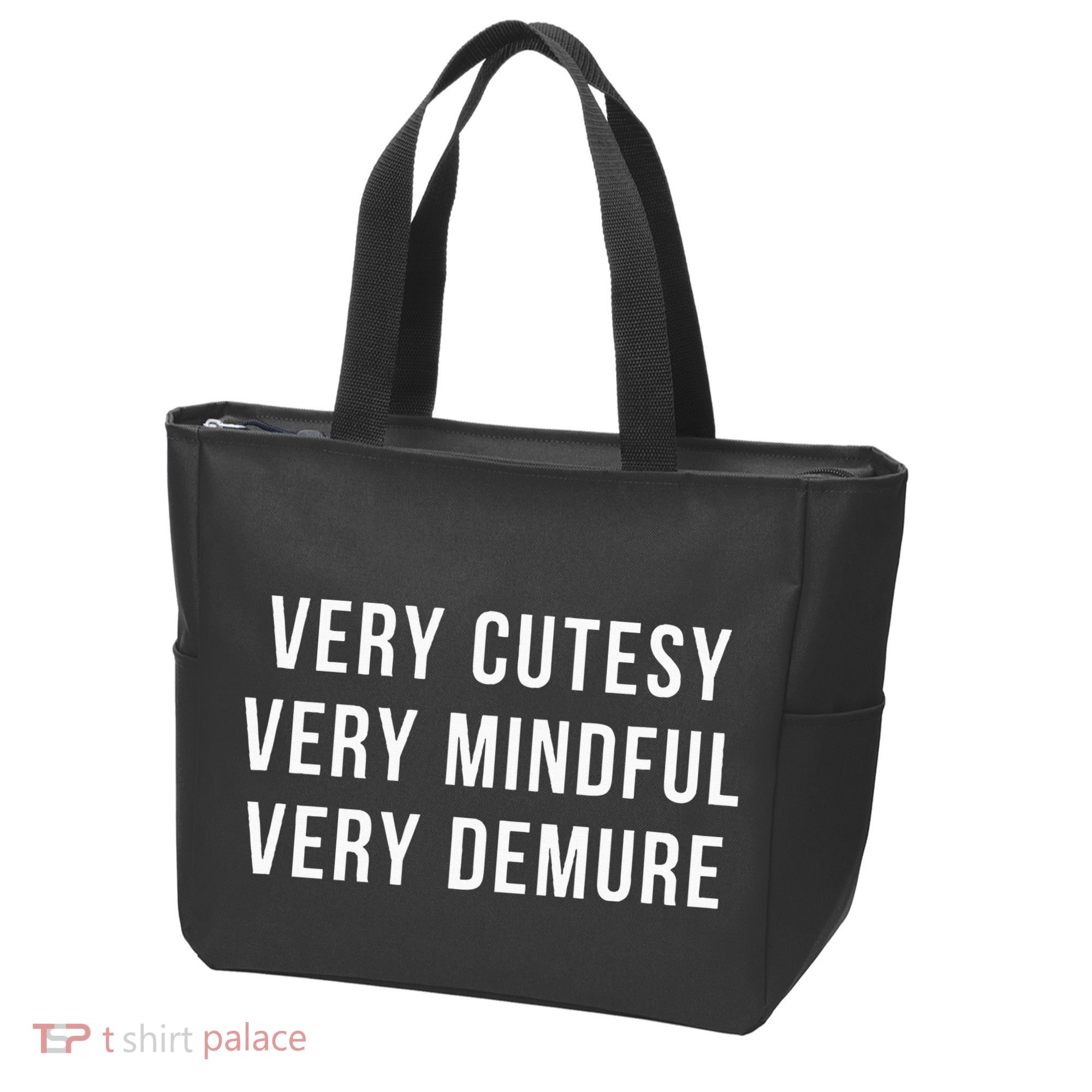 Very Cutesy. Very Mindful. Very Demure. Viral Trend Meme Tote Bag