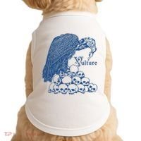 Vulture Cool Vulture Skull Graphic Doggie Tank thumb 0
