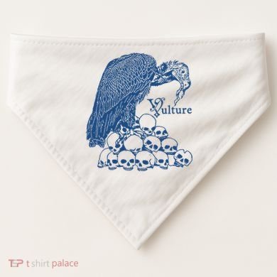 Vulture Cool Vulture Skull Graphic USA-Made Doggie Bandana
