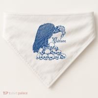 Vulture Cool Vulture Skull Graphic USA-Made Doggie Bandana thumb 0
