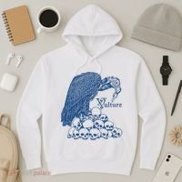 Vulture Cool Vulture Skull Graphic Hoodie thumb 3