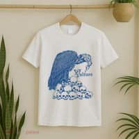 Vulture Cool Vulture Skull Graphic T-Shirt thumb 2