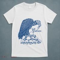 Vulture Cool Vulture Skull Graphic T-Shirt thumb 5