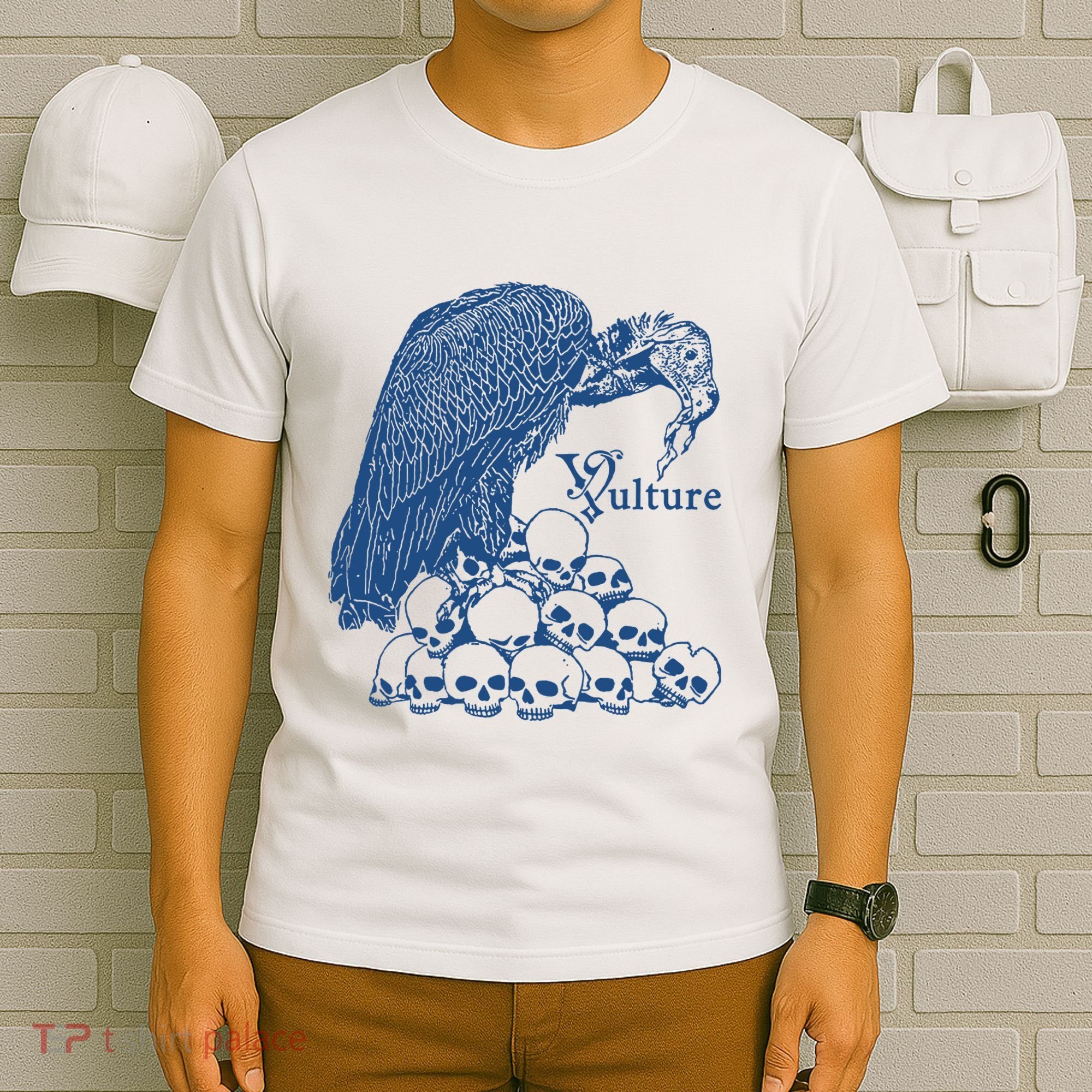 Vulture Cool Vulture Skull Graphic T-Shirt
