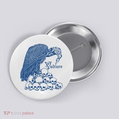 Vulture Cool Vulture Skull Graphic Button