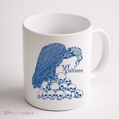 Vulture Cool Vulture Skull Graphic Coffee Mug back