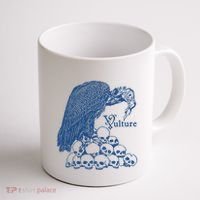 Vulture Cool Vulture Skull Graphic Coffee Mug thumb 1