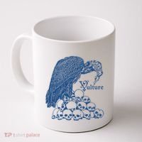 Vulture Cool Vulture Skull Graphic Coffee Mug thumb 0