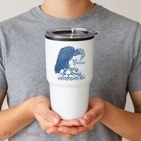 Vulture Cool Vulture Skull Graphic Tumbler thumb 2