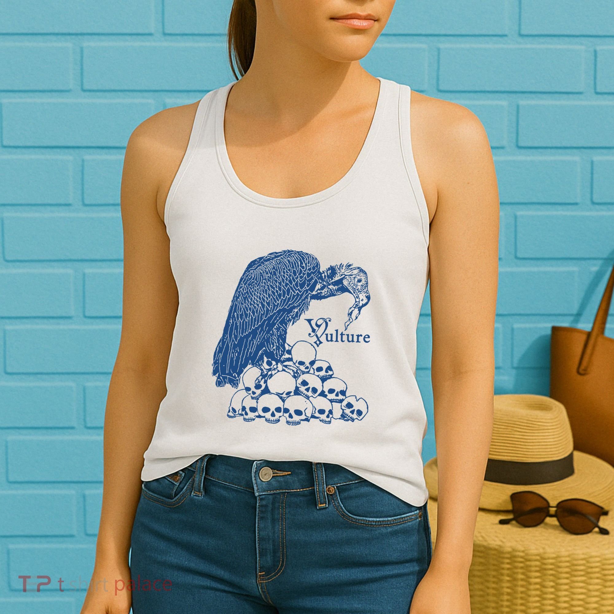 Vulture Cool Vulture Skull Graphic Women's Tank Top