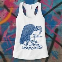 Vulture Cool Vulture Skull Graphic Women's Tank Top thumb 3