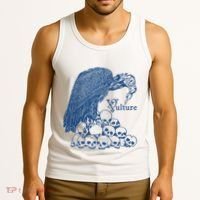 Vulture Cool Vulture Skull Graphic Tank Top thumb 3