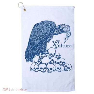 Vulture Cool Vulture Skull Graphic Golf Towel