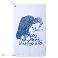 Vulture Cool Vulture Skull Graphic Golf Towel thumb 0
