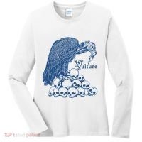 Vulture Cool Vulture Skull Graphic Women's Long Sleeve Shirt thumb 0