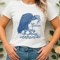 Vulture Cool Vulture Skull Graphic Women's T-Shirt thumb 2