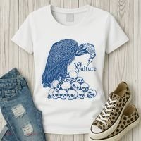 Vulture Cool Vulture Skull Graphic Women's T-Shirt thumb 3