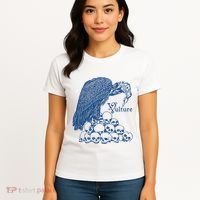 Vulture Cool Vulture Skull Graphic Women's T-Shirt thumb 4