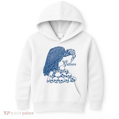Vulture Cool Vulture Skull Graphic Kids Hoodie