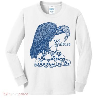 Vulture Cool Vulture Skull Graphic Kids Long Sleeve Shirt
